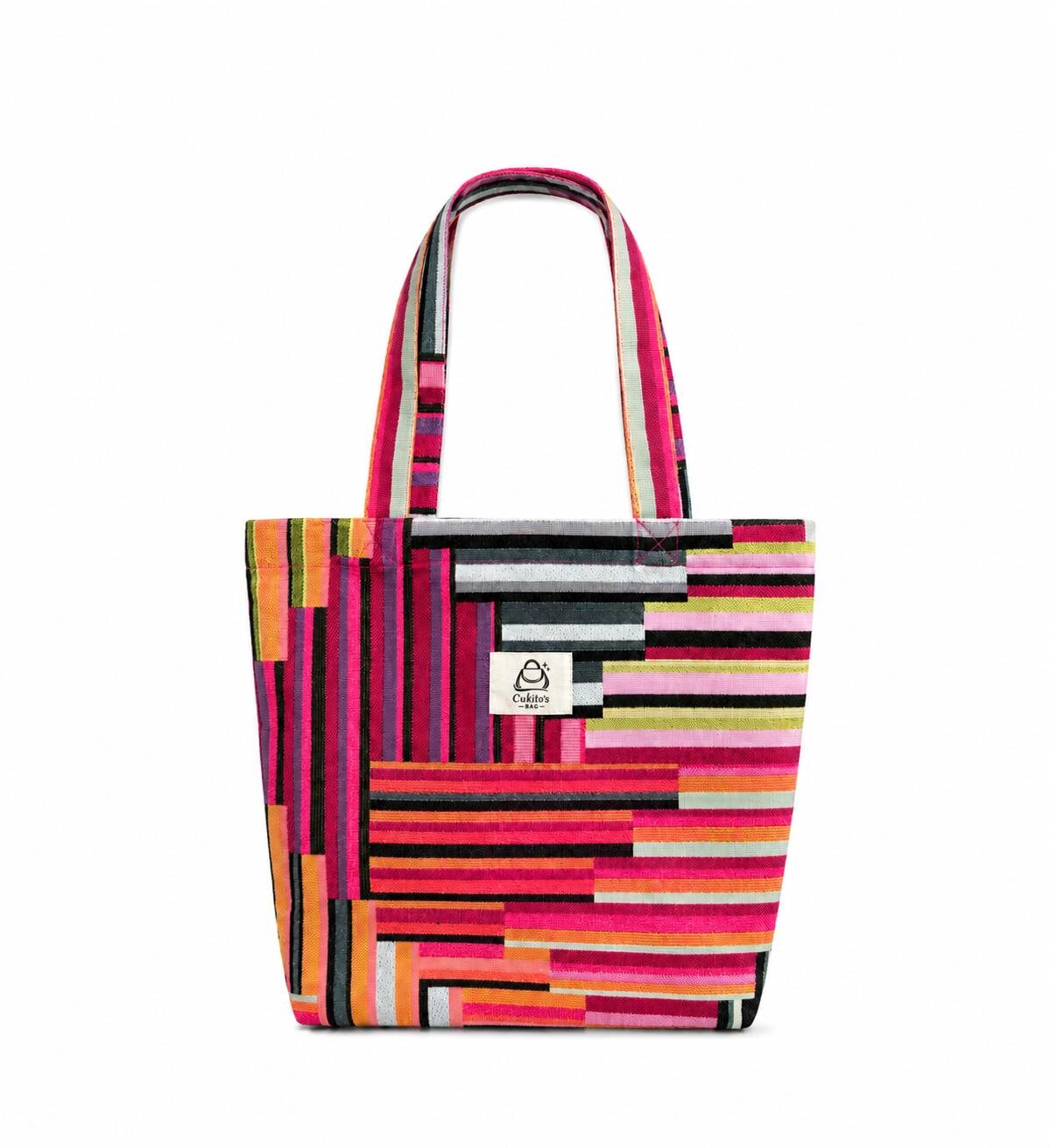 Bolsa Pequeña Sin Cremallera Trama Colorida